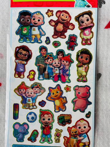Cocomelon Foil Stickers Paper Projects